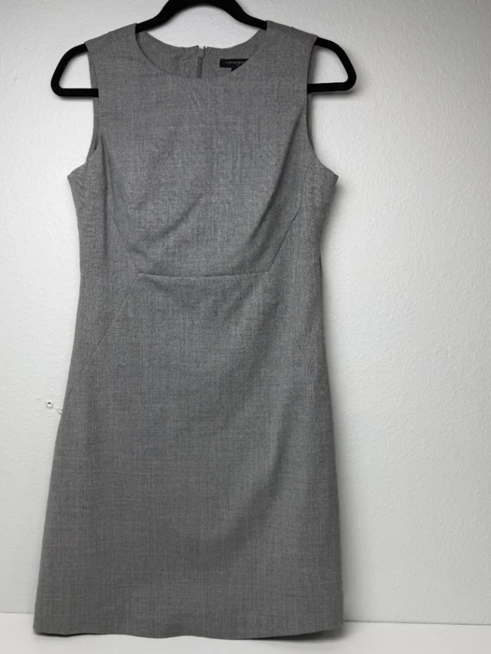 Banana Republic Gray Sleeveless Midi Sheath Dress - Picture 1 of 7